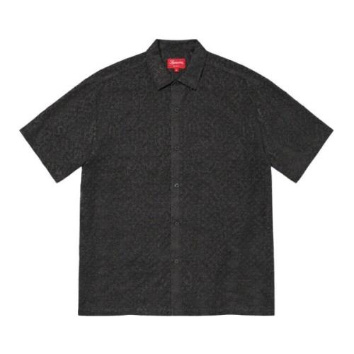 Beperkte oplage Chainstitch Chiffon Shirt Supreme , Black , Heren