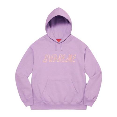 Script Hoodie Violet Supreme , Purple , Heren