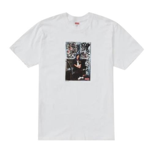 Roze Lady Tee met Originele Grafische Print Supreme , White , Heren