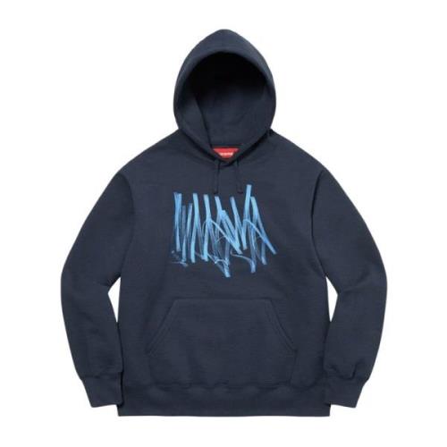 Beperkte oplage Navy Hooded Sweatshirt Supreme , Blue , Heren