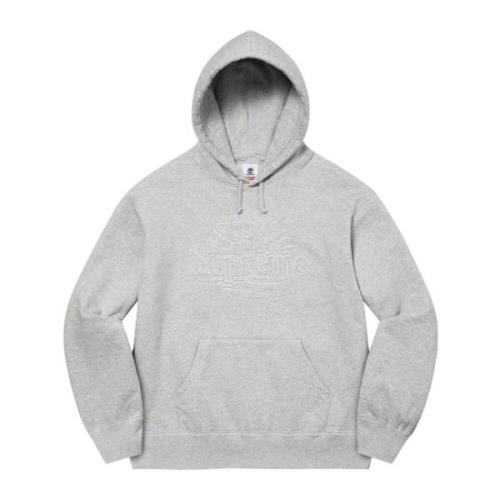 Beperkte oplage Hooded Sweatshirt Heather Grey Supreme , Gray , Heren