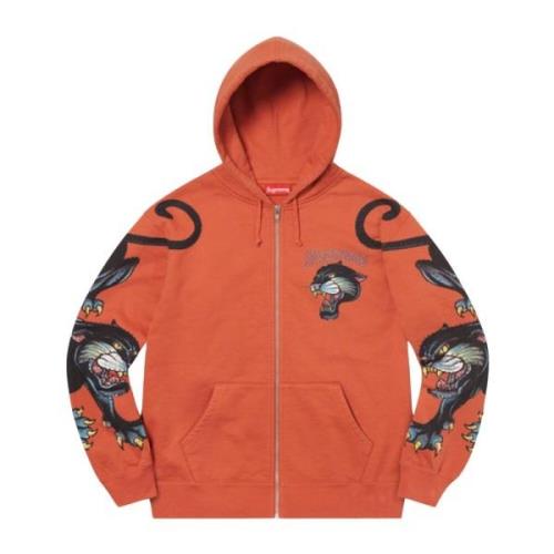 Beperkte oplage Panther Zip Up Hoodie Supreme , Orange , Heren