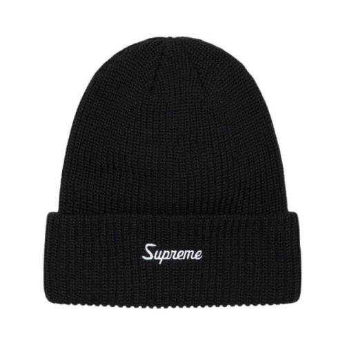 Zwarte Loose Gauge Beanie Limited Edition Supreme , Black , Heren