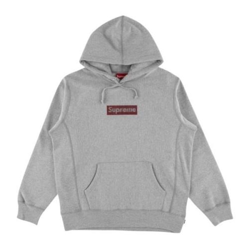 Beperkte oplage Swarovski Box Logo Hoodie Supreme , Gray , Heren