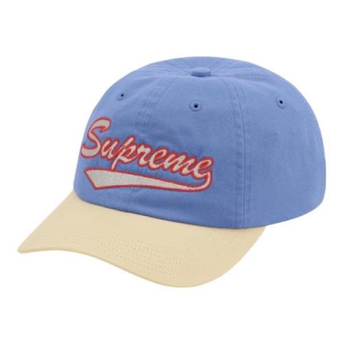 Koninklijke Leren Klep Pet Beperkte Oplage Supreme , Blue , Unisex