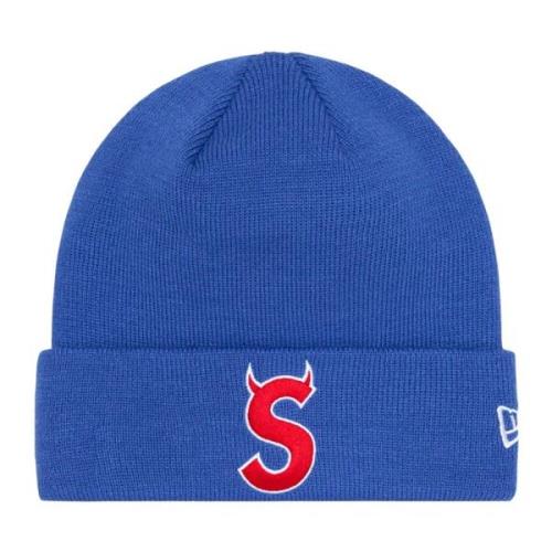 Beperkte oplage S Logo Beanie Fw22 Supreme , Blue , Heren