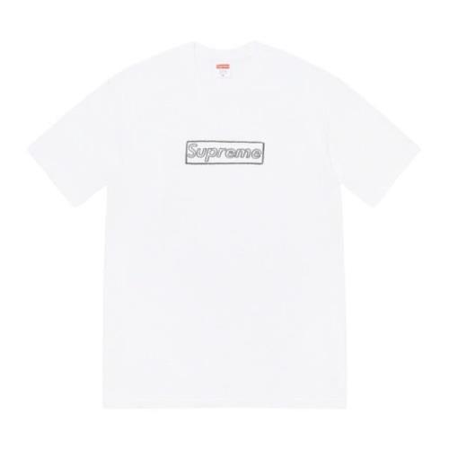 Limited Edition Krijt Box Logo Tee Supreme , White , Heren