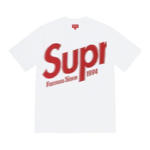 Exclusieve Intarsia Spellout Top in Wit Supreme , White , Heren