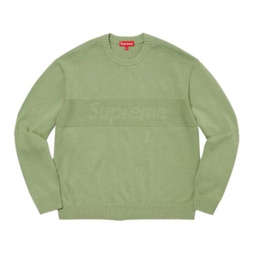 Beperkte oplage Tonal Paneled Sweater Supreme , Green , Heren