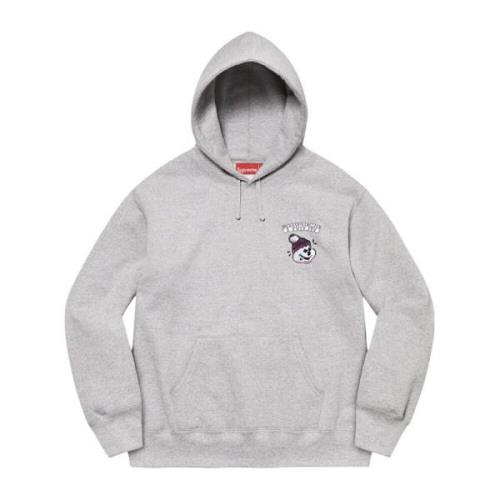 Snowman Hooded Sweatshirt Limited Edition Supreme , Gray , Heren