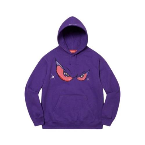 Paarse Eyes Hoodie Limited Edition Supreme , Purple , Heren