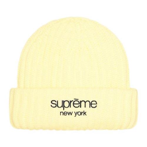 Geribbelde Beanie Room Fw22 Limited Edition Supreme , Beige , Heren