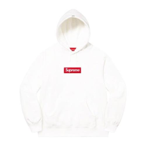 Beperkte oplage Box Logo hoodie wit Supreme , White , Heren