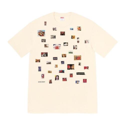 Klassiek Katoenen Grafisch T-shirt Natuurlijk Supreme , Beige , Heren