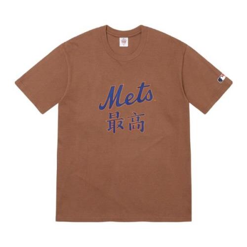 MLB New York Mets Kanji Tee Supreme , Brown , Heren