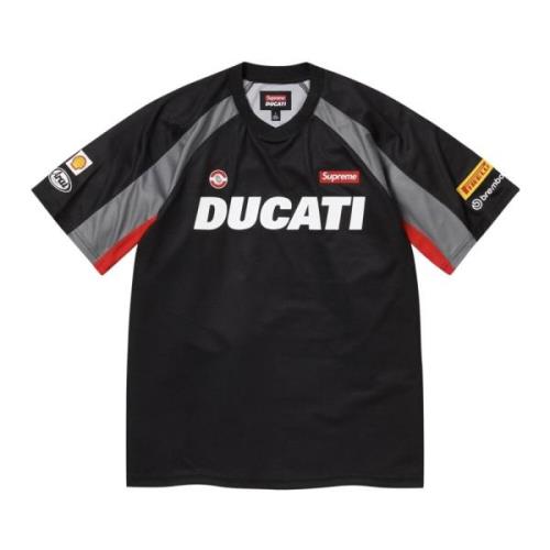 Beperkte oplage Ducati voetbalshirt zwart Supreme , Black , Heren