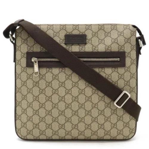 Pre-owned Leather gucci-bags Gucci Vintage , Beige , Dames