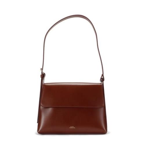 Flap Tas Virginie Stijl A.p.c. , Brown , Dames