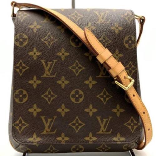 Pre-owned Canvas shoulder-bags Louis Vuitton Vintage , Brown , Dames