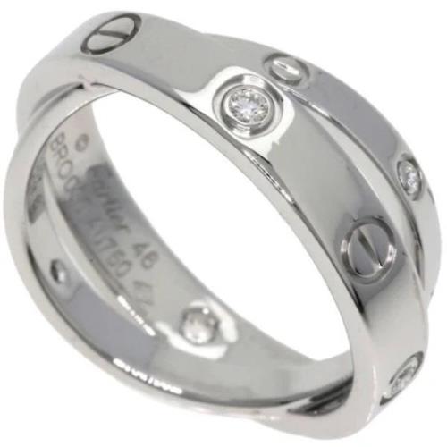 Pre-owned White Gold rings Cartier Vintage , Gray , Dames