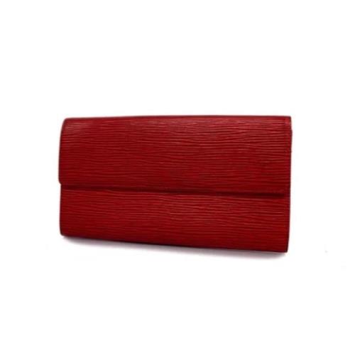 Pre-owned Fabric wallets Louis Vuitton Vintage , Red , Dames