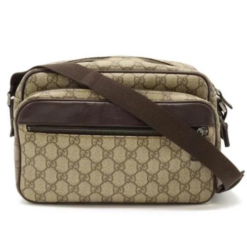 Pre-owned Leather gucci-bags Gucci Vintage , Beige , Dames