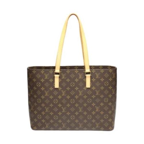 Pre-owned Canvas totes Louis Vuitton Vintage , Brown , Dames