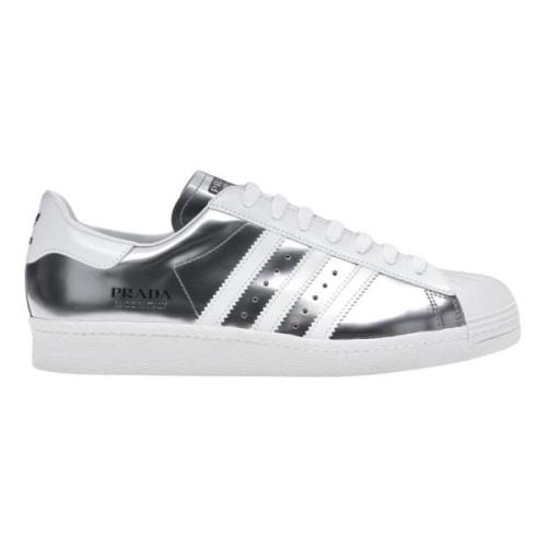 Beperkte Oplage Prada Superstar Zilveren Schoenen Adidas , Multicolor ...