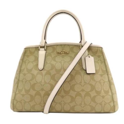 Pre-owned Plastic handbags Coach Pre-owned , Beige , Dames