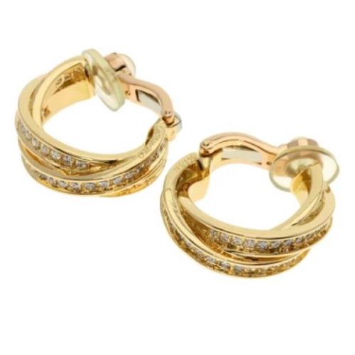 Pre-owned Yellow Gold earrings Cartier Vintage , Yellow , Dames