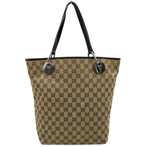 Pre-owned Fabric gucci-bags Gucci Vintage , Beige , Dames