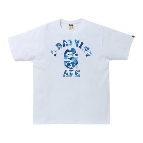 Limited Edition Camo College Tee Wit/Blauw A Bathing APE , White , Her...