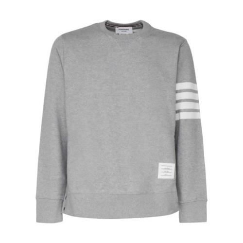 Grijze Katoenen Sweatshirt Ronde Kraag Lange Mouwen Thom Browne , Gray...