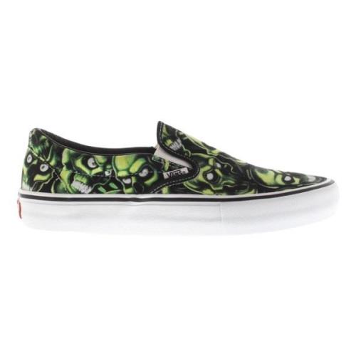 Supreme Skull Pile Groen Slip-On Vans , Multicolor , Heren