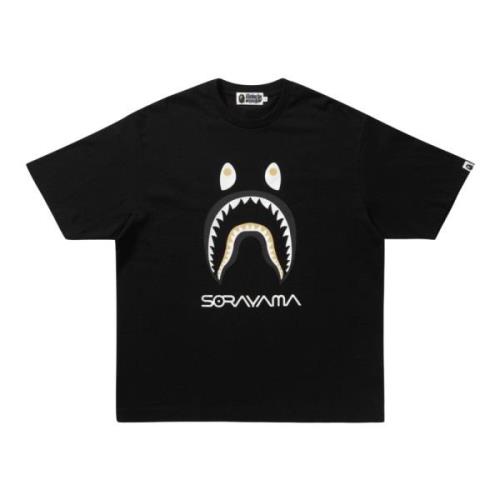 Beperkte oplage Shark Tee door Hajime Sorayama A Bathing APE , Black ,...