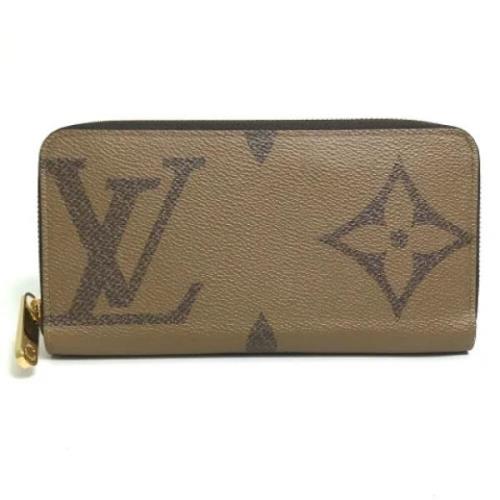 Pre-owned Leather wallets Louis Vuitton Vintage , Brown , Dames