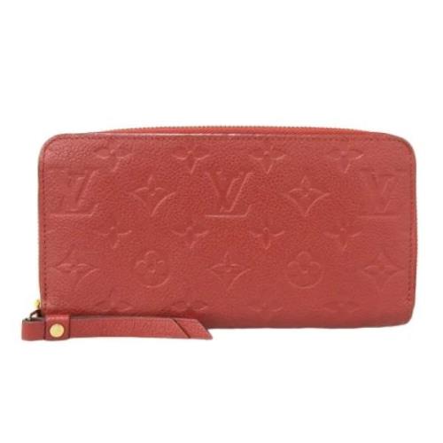 Pre-owned Fabric wallets Louis Vuitton Vintage , Red , Dames