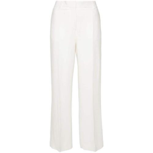 Relaxte witte rechte broek TotêMe , White , Dames