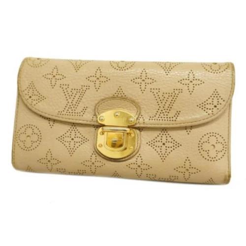 Pre-owned Fabric wallets Louis Vuitton Vintage , Beige , Dames