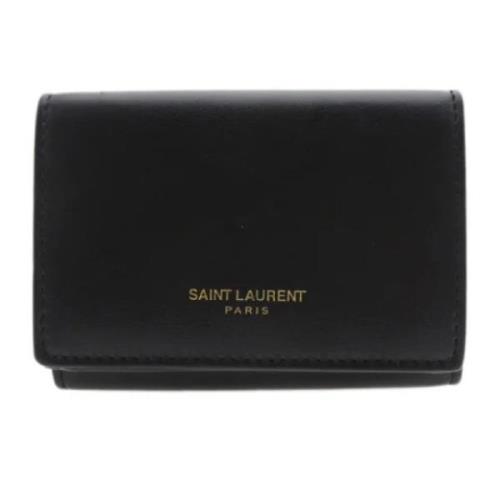 Pre-owned Leather wallets Yves Saint Laurent Vintage , Black , Unisex