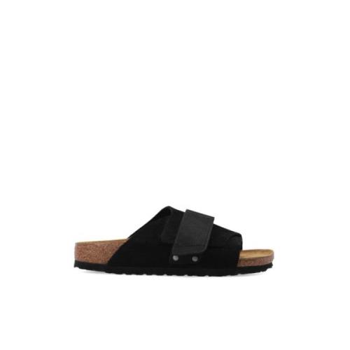 Kyoto Nubuck Sandalen Birkenstock , Black , Heren