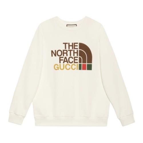 Beperkte oplage katoenen sweatshirt ivoor Gucci , Beige , Heren