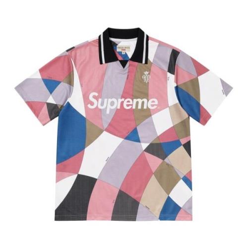 Beperkte Oplage Voetbalshirt Stoffig Roze Supreme , Multicolor , Heren