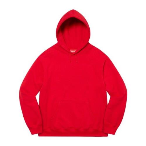 Rode Satijnen Appliqué Hoodie Beperkte Oplage Supreme , Red , Heren