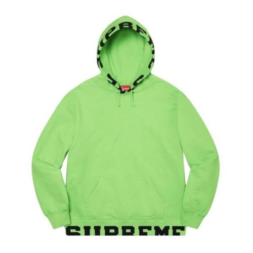 Fluo Logo Hoodie Beperkte Oplage Supreme , Green , Heren