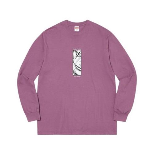 The Crow Longsleeve Tee Plum Supreme , Purple , Heren