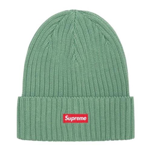 Groene Overdyed Beanie Limited Edition Supreme , Green , Heren