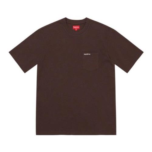 Donkerbruine Pocket Tee Ss22 Limited Edition Supreme , Brown , Heren