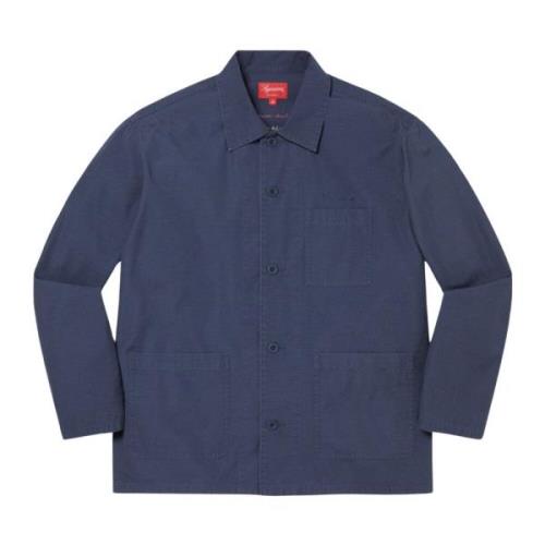 Blessings Ripstop Shirt Light Navy Supreme , Blue , Heren