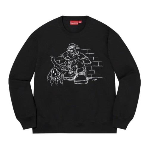 Beperkte oplage Dice Crewneck Zwart Supreme , Black , Heren